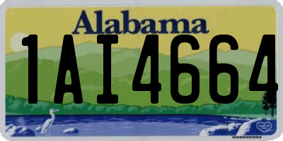 AL license plate 1AI4664