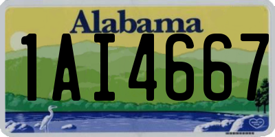 AL license plate 1AI4667