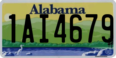 AL license plate 1AI4679
