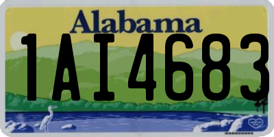 AL license plate 1AI4683
