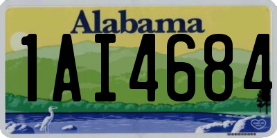 AL license plate 1AI4684