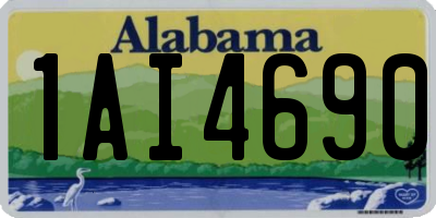 AL license plate 1AI4690