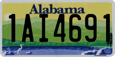AL license plate 1AI4691