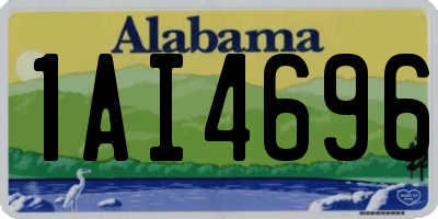 AL license plate 1AI4696