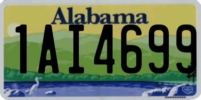 AL license plate 1AI4699