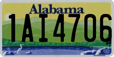 AL license plate 1AI4706