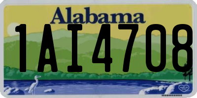 AL license plate 1AI4708