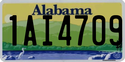 AL license plate 1AI4709