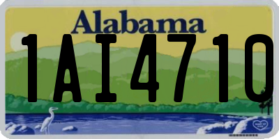 AL license plate 1AI4710