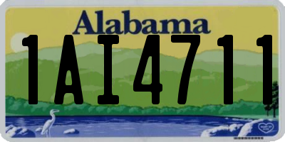 AL license plate 1AI4711