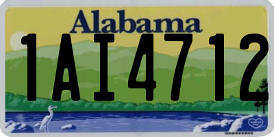 AL license plate 1AI4712