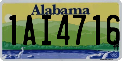 AL license plate 1AI4716