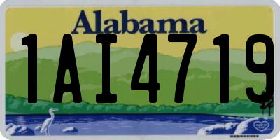 AL license plate 1AI4719