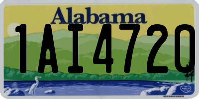 AL license plate 1AI4720