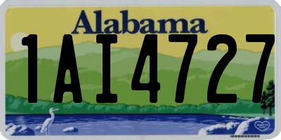 AL license plate 1AI4727