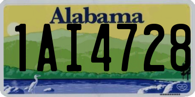 AL license plate 1AI4728