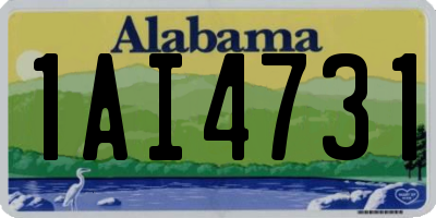 AL license plate 1AI4731