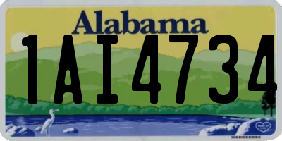 AL license plate 1AI4734