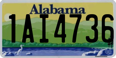 AL license plate 1AI4736