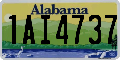 AL license plate 1AI4737