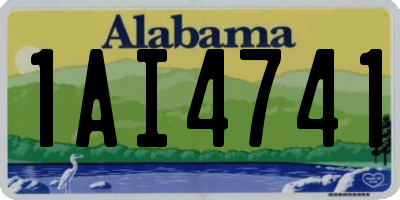 AL license plate 1AI4741