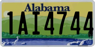 AL license plate 1AI4744