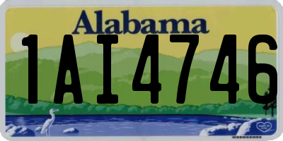 AL license plate 1AI4746