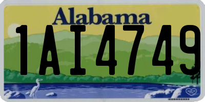 AL license plate 1AI4749