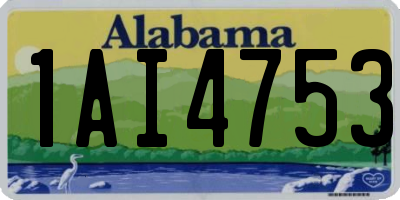 AL license plate 1AI4753