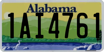 AL license plate 1AI4761