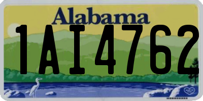AL license plate 1AI4762