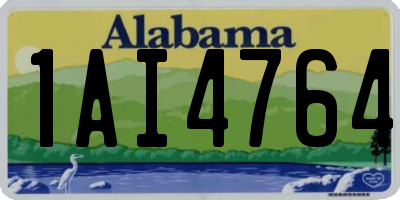AL license plate 1AI4764