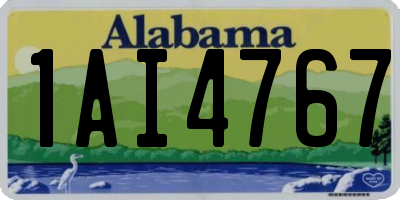 AL license plate 1AI4767