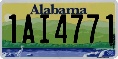 AL license plate 1AI4771