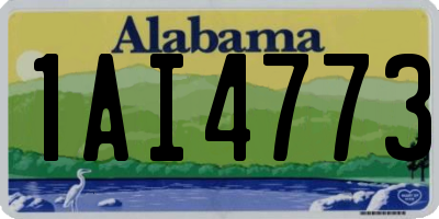 AL license plate 1AI4773