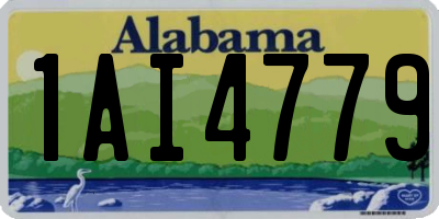 AL license plate 1AI4779