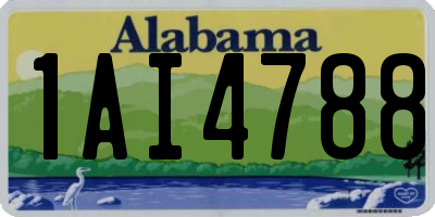 AL license plate 1AI4788