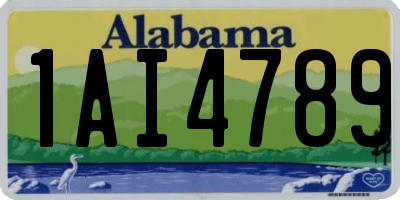 AL license plate 1AI4789