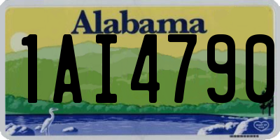 AL license plate 1AI4790