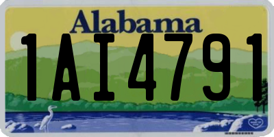 AL license plate 1AI4791