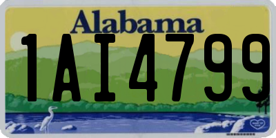 AL license plate 1AI4799