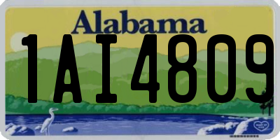 AL license plate 1AI4809