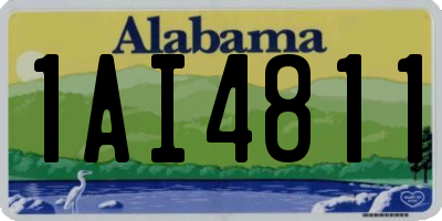 AL license plate 1AI4811