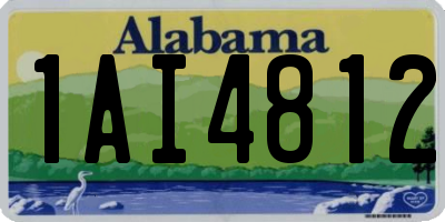 AL license plate 1AI4812