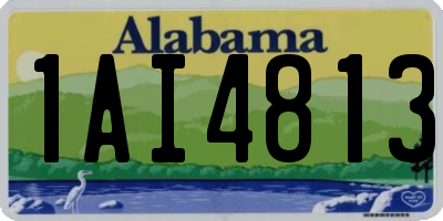 AL license plate 1AI4813