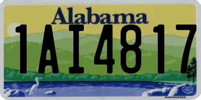 AL license plate 1AI4817