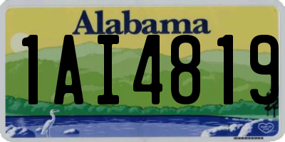 AL license plate 1AI4819
