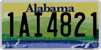 AL license plate 1AI4821