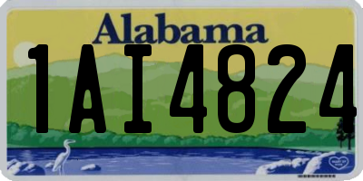 AL license plate 1AI4824