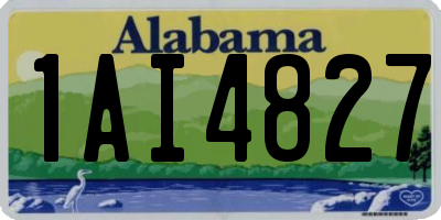 AL license plate 1AI4827